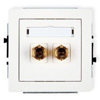 Karlik Deco Mechanizm gniazda głośnikowego pojedynczego (typu banan - czerwony i