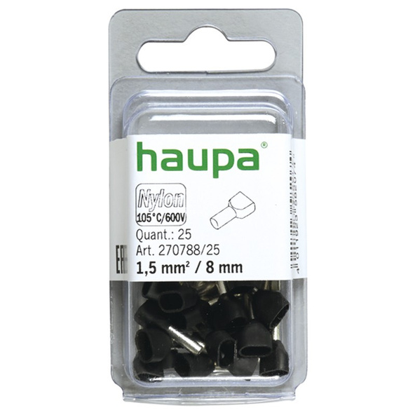 HAUPA Końcówka tulejkowa podwójna TWIN 1,5/8 270788/25/B
