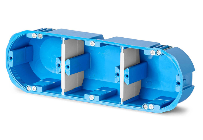 Simet Puszka głęboka gips niebieska do elektroniki 3krotna P3x60D 32104203