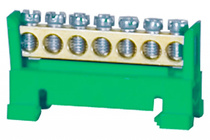 Listwa ochronna 7-modułowa zielona