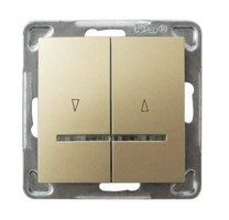 Ospel IMPRESJA Łącznik żaluzjowy z podświetleniem niebieskim