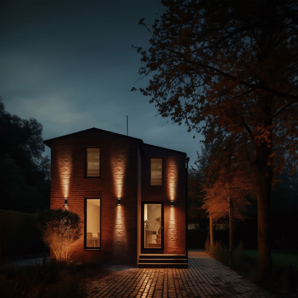 Oprawa oświetleniowa elewacyjna Torre Ring 18W CCT Czarna