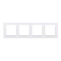 Ramka poczwórna SIMON 10 biała