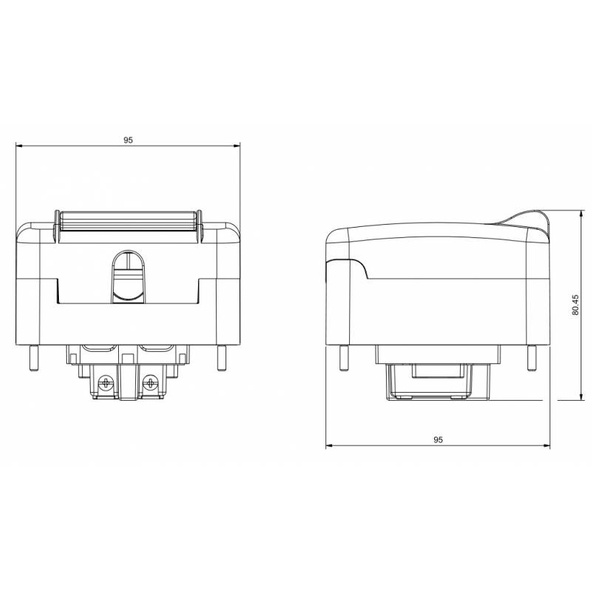 PROTECTA SCAME Gniazdo pojedyncze IP66, 16A, 250V 2P+E 137.4411