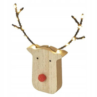 EMOS renifer 8 LED 16 cm, 2x AAA, ciepła biel, IP20