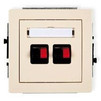 Karlik Deco Mechanizm gniazda głośnikowego podwójnego
