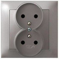 Ospel IMPRESJA Gniazdo podwójne z uziemieniem