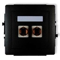 Karlik Deco Mechanizm gniazda głośnikowego pojedynczego (typu banan - czerwony i