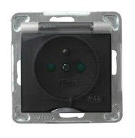 Ospel IMPRESJA Gniazdo bryzgoszczelne z uziemieniem IP-44 z przesłonami torów pr