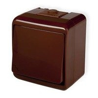 JUNIOR brąz Łącznik schodowy podświetlany hermetyczny