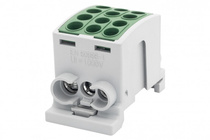 Zacisk HLK 100A-3 (1x25,2x16 / 1x25,2x16) - zielony (F2.0364)