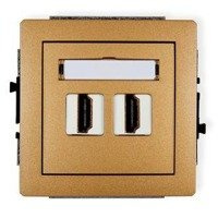 Karlik Deco Mechanizm gniazda podwójnego HDMI