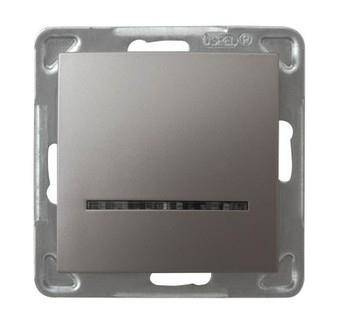 Ospel IMPRESJA Łącznik jednobiegunowy z podświetleniem niebieskim