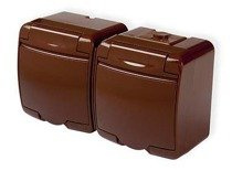 Karlik Junior brąz GNIAZDO IP54 4GHE-2