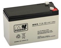 Akumulator 7,2A 12V  MWS 7,2-12