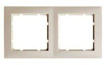 Berker B.Kwadrat Ramka podwójna krem połysk