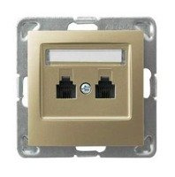 Ospel IMPRESJA Gniazdo telefoniczne podwójne równoległe