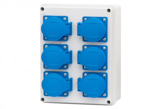 Rozdzielnica budowlana 6x230V R-190 (F3.0264)