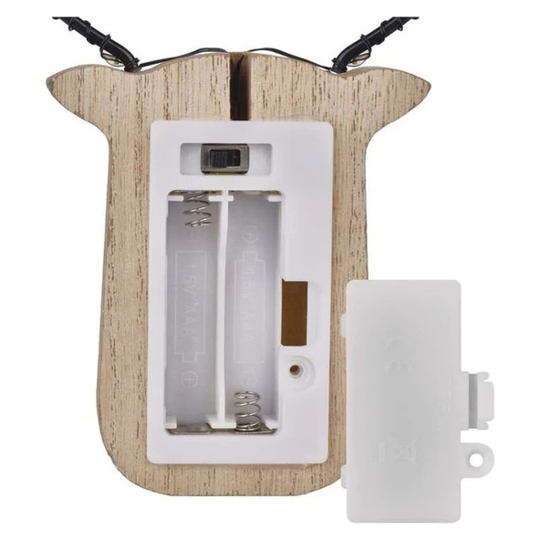 EMOS renifer 8 LED 16 cm, 2x AAA, ciepła biel, IP20