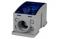 Blok rozdzielczy LKN 250A (1x120 / 4x16 - 2x35,1x25,4x16,4x10) - niebieski Al/Cu