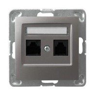 Ospel IMPRESJA Gniazdo komputerowe podwójne, kat. 5eMMC