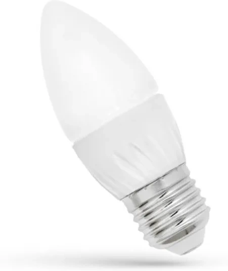 Żarówka LED świecowa 4W E27 BARWA CIEPŁA Spectrum