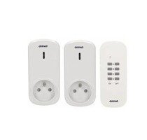 Orno gniazdo zdalnie sterowane pilotem 2+1