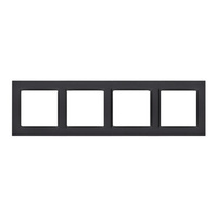Ramka poczwórna SIMON 10 czarna