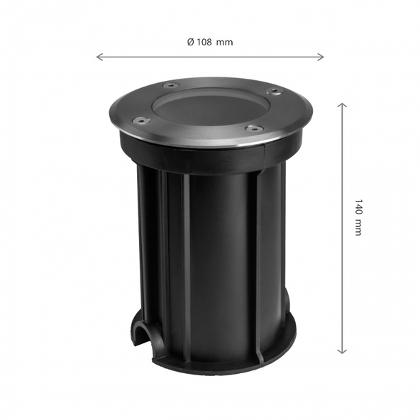 Oprawa oświetleniowa gruntowa najazdowa Lukka Connect IP67 okrągła GU10 szara