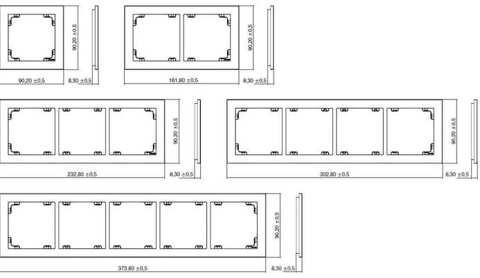 KARLIK DECO BIAŁY DR-4 Ramka poczwórna