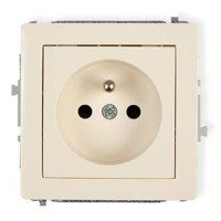 Karlik Deco Mechanizm gniazda pojedynczego z uziemieniem 2P+Z