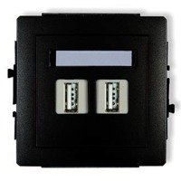 Karlik Deco Mechanizm gniazda podwójnego 2xUSB-AA