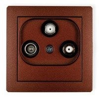 Karlik Deco Mechanizm gniazda abonenckiego 2 wyjścia SAT + TV