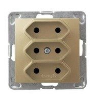 Ospel IMPRESJA złoty Gniazdo potrójne EURO