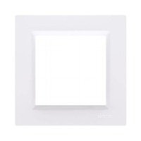 Ramka pojedyncza SIMON 10 biała