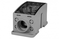 Blok rozdzielczy LKN 250A (1x120 / 4x16 - 2x35,1x25,4x16,4x10) - szary Al/Cu