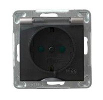 Ospel IMPRESJA Gniazdo bryzgoszczelne z uziemieniemschuko IP-44 z przesłonami to