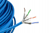 Kabel S/FTP 4x2x0,55 kat 6 niebieski ekranowany