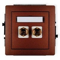 Karlik Deco Mechanizm gniazda głośnikowego pojedynczego (typu banan - czerwony i