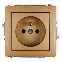 Karlik Deco Mechanizm gniazda pojedynczego z uziemieniem 2P+Z