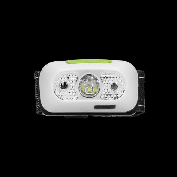 Latarka czołowa LED 5W, 230lm, z czujką ruchu 1200mAh Li-po, ruchoma głowica