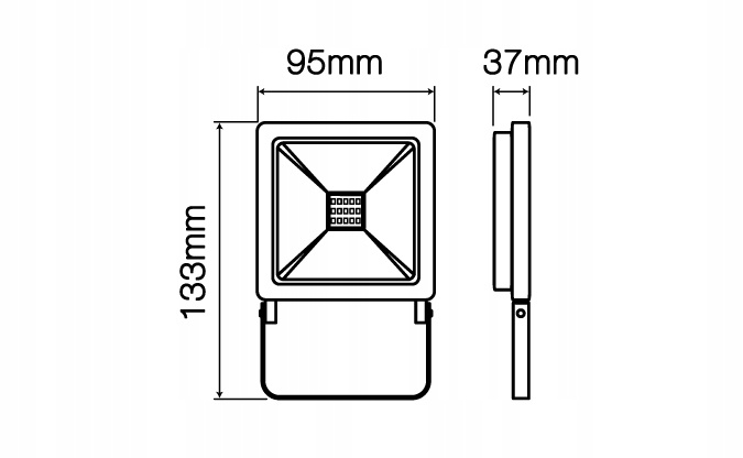 Naświetlacz PHOTON 10W 6000K 80lm/W  220-240V