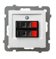 Ospel AS Gniazdo głośnikowe podwójne