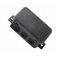 ViPlast puszka natynkowa czarna IP54 80x45x41 038-05