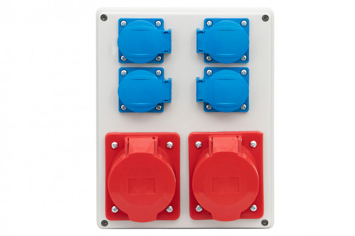 Rozdzielnica budowlana erbetka R-240 gn. 16A 5p, 32A 5p, 4x230V (F3.0100)