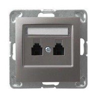 Ospel IMPRESJA Gniazdo telefoniczne podwójne równoległe