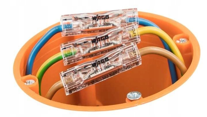 Wago złączka przelotowa do drutu 2x0,75-4mm²