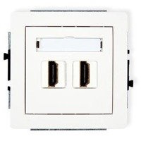Karlik Deco Mechanizm gniazda podwójnego HDMI
