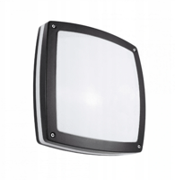 Plafoniera NEX kwadrat szary E27 CFL 2x20W