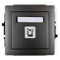 Karlik Deco Mechanizm gniazda pojedynczego USB-AB